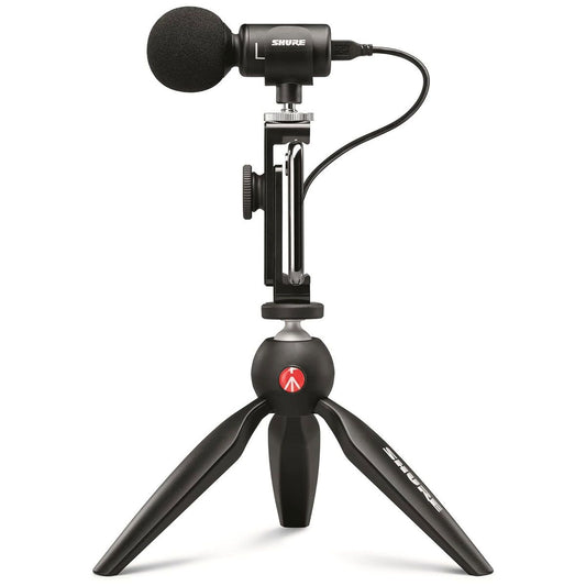 Shure MV88+ Video Kit Microphone & Tripod for Mobile Videography & Streaming Pro Audio Equipment - Microphones Shure - Simple Cell Bulk Wholesale Pricing - USA Seller