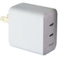 Simple 60W Dual USB-C Wall Charger - White Cell Phone - Chargers & Cradles Simple - Simple Cell Bulk Wholesale Pricing - USA Seller