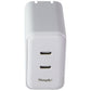 Simple 60W Dual USB-C Wall Charger - White Cell Phone - Chargers & Cradles Simple - Simple Cell Bulk Wholesale Pricing - USA Seller