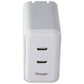 Simple 60W Dual USB-C Wall Charger - White Cell Phone - Chargers & Cradles Simple - Simple Cell Bulk Wholesale Pricing - USA Seller