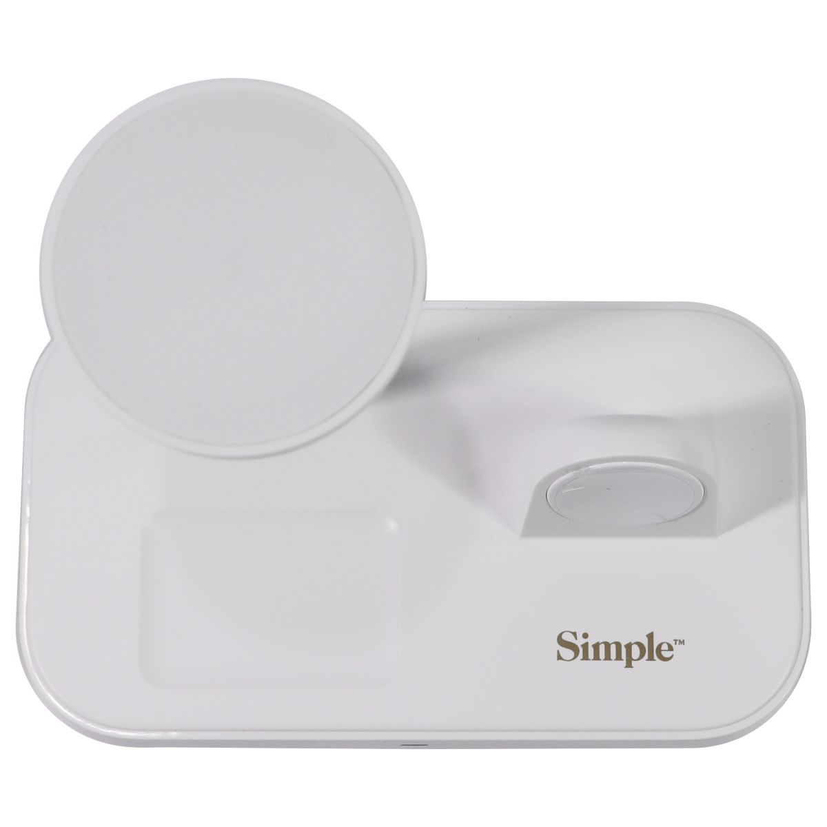 Simple 3-in-1 Wireless Charging Stand for Apple Devices - White (827072) Cell Phone - Chargers & Cradles Simple - Simple Cell Bulk Wholesale Pricing - USA Seller