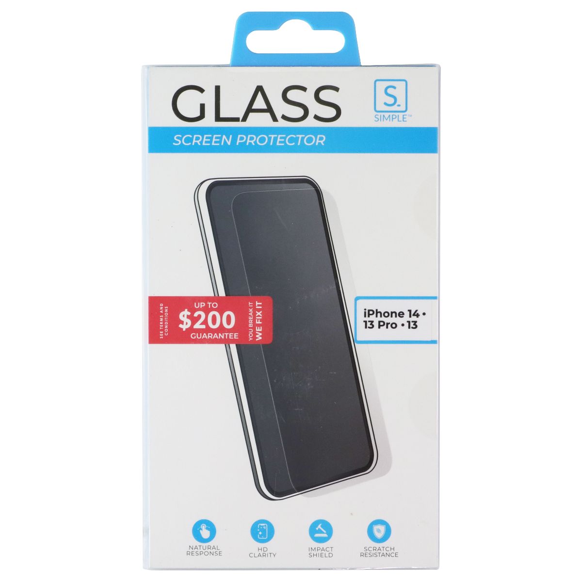 Simple Glass Screen Protector for Apple iPhone 14/13 Pro/13