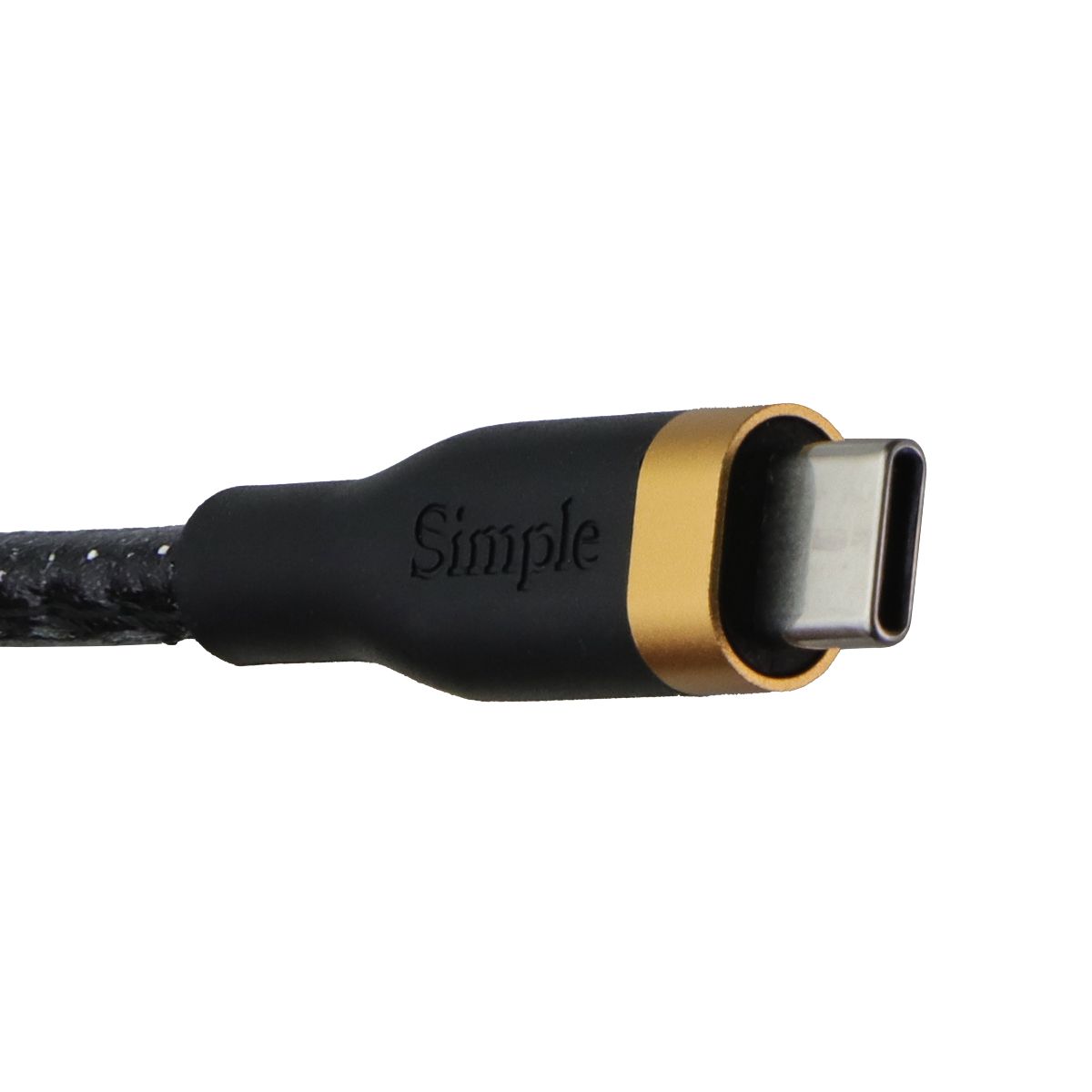 Simple Fashion Series 6FT USB-C to USB-C Cable - Black Glitter Cell Phone - Cables & Adapters Simple - Simple Cell Bulk Wholesale Pricing - USA Seller