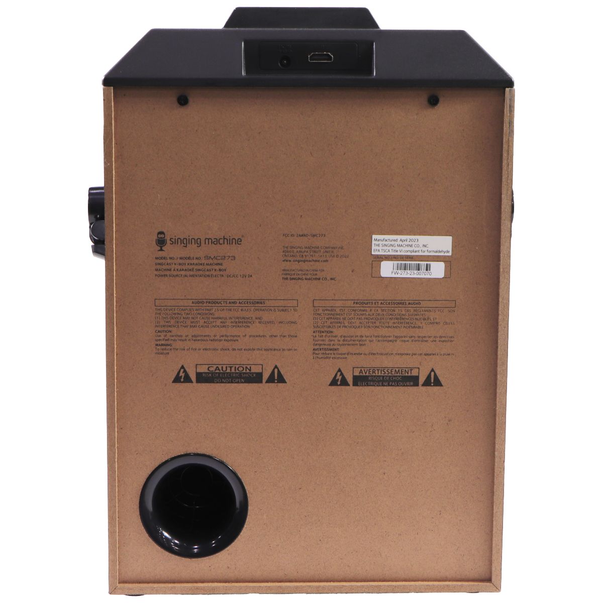 Singing Machine SingCast K-Box Video Casting Karaoke Machine - Black (SMC273) Karaoke Entertainment - Complete Karaoke Systems Singing Machine - Simple Cell Bulk Wholesale Pricing - USA Seller