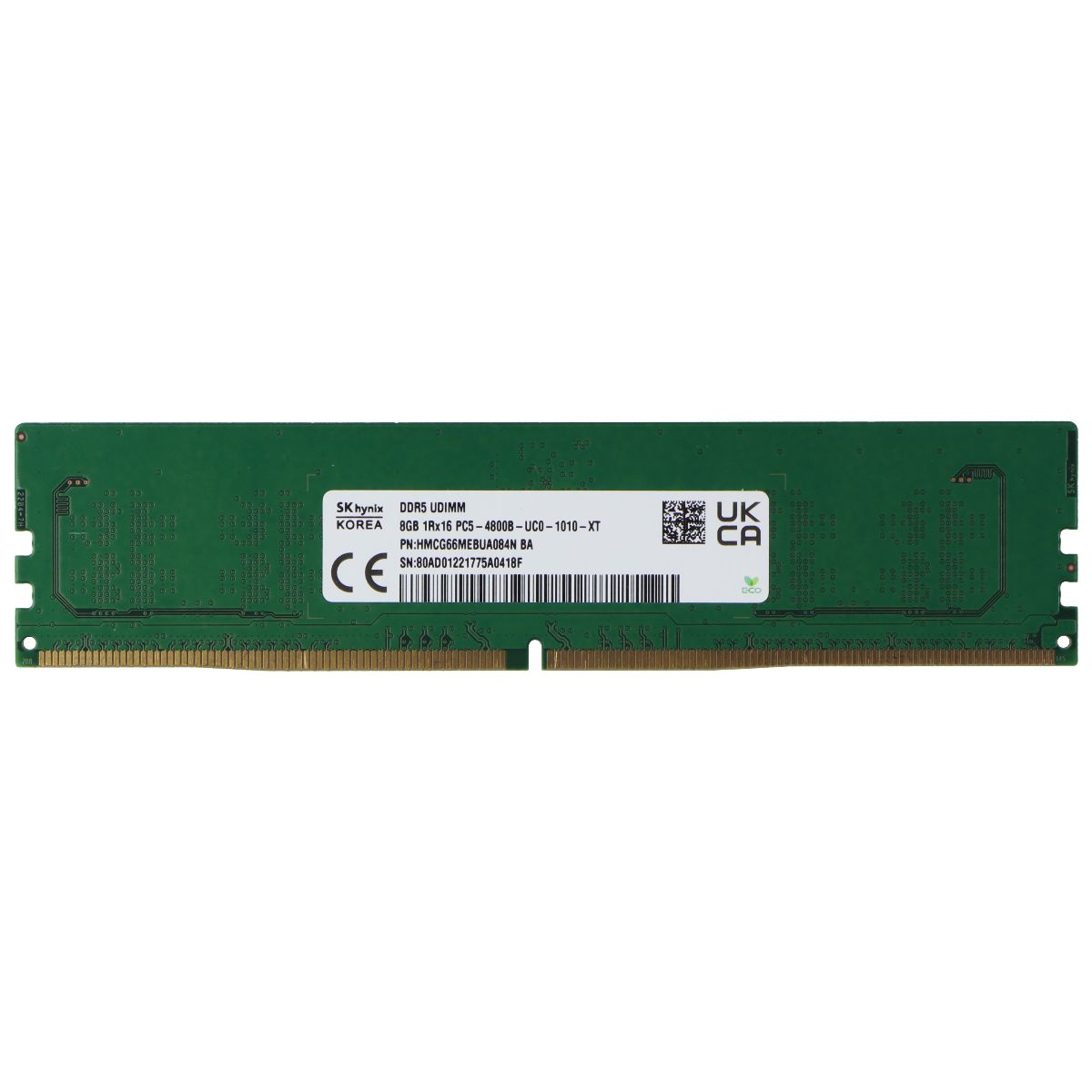 SK Hynix (8GB) DDR5 1Rx16 (DDR5-4800) Laptop SODIMM RAM (HMCG66MEBUA084N) Computer Parts - Memory (RAM) SK Hynix    - Simple Cell Bulk Wholesale Pricing - USA Seller