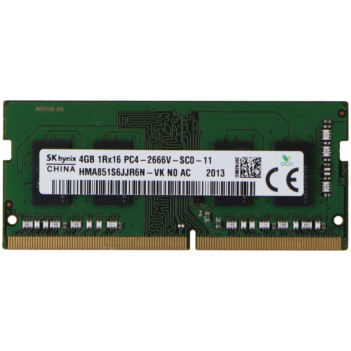 Kingston (4GB) DDR4 RAM PC4-21300 1Rx16 SO-DIMM 2666MHz (HMA851SJJR6N-VK N0 AC) Computer Parts - Memory (RAM) SK Hynix - Simple Cell Bulk Wholesale Pricing - USA Seller