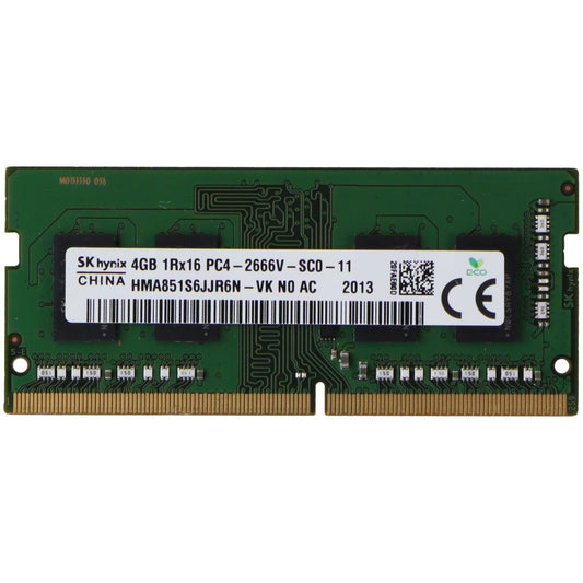 Kingston (4GB) DDR4 RAM PC4-21300 1Rx16 SO-DIMM 2666MHz (HMA851SJJR6N-VK N0 AC) Computer Parts - Memory (RAM) SK Hynix - Simple Cell Bulk Wholesale Pricing - USA Seller