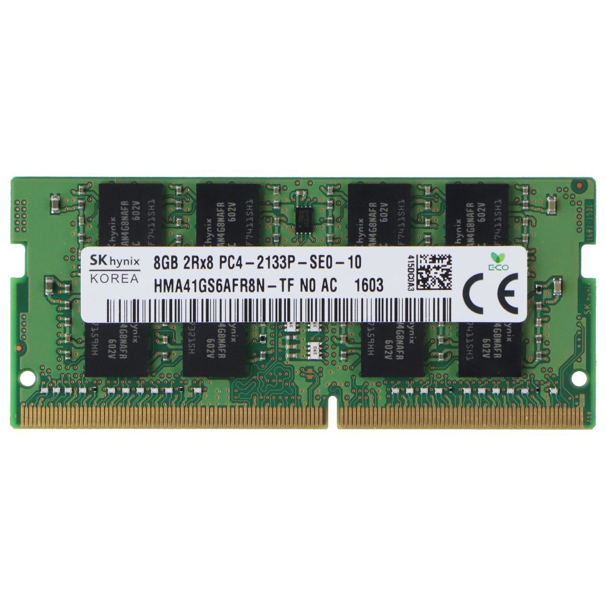 SK Hynix 8GB DDR4 2133MHz PC4-17000 SODIMM RAM - 260-Pin 2Rx8 (HMA41GS6AFR8N-TF) Computer Parts - Memory (RAM) SK Hynix - Simple Cell Bulk Wholesale Pricing - USA Seller