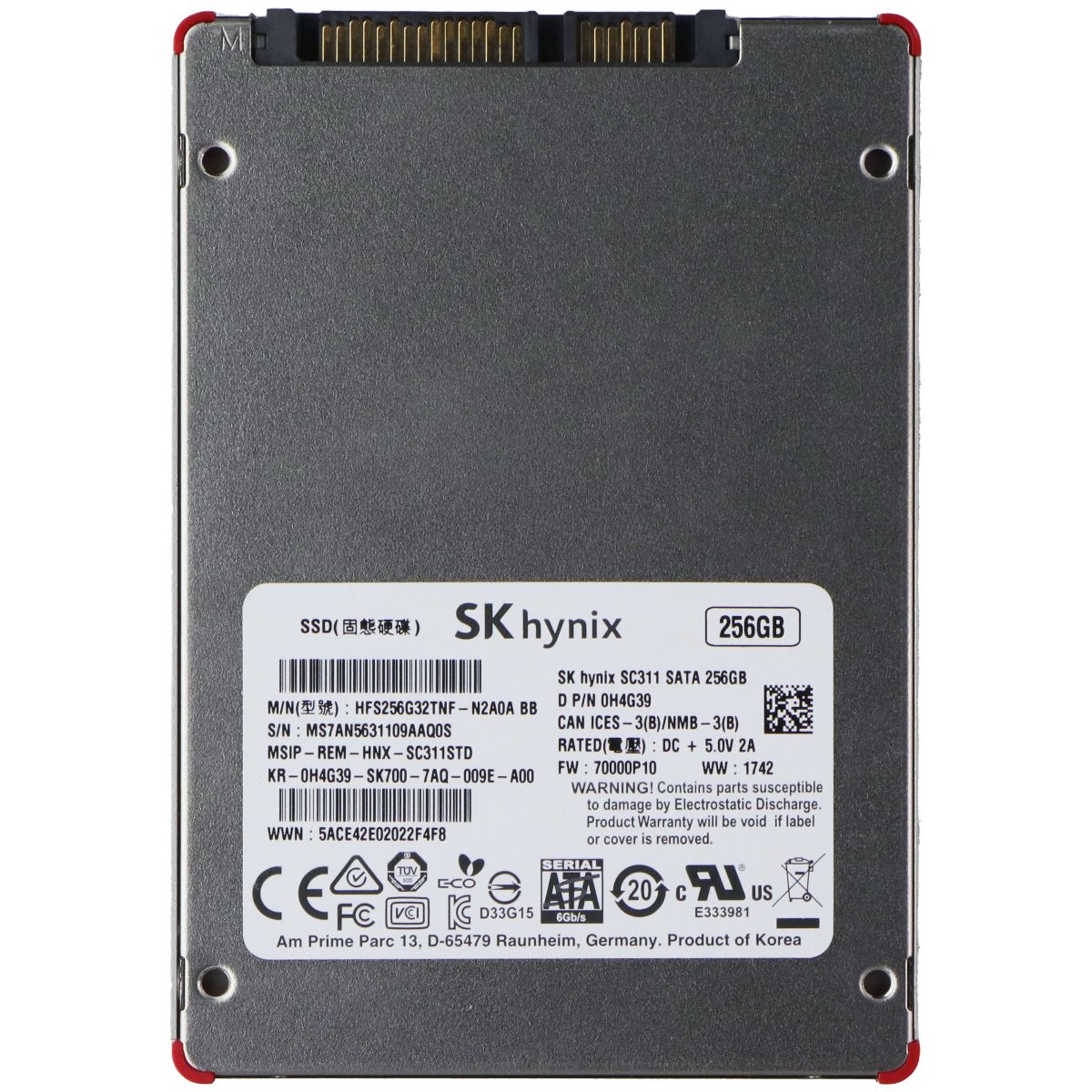 SK Hynix 256GB SSD 2.5-inch 6 Gb/s SATA III Solid State Drive (HFS256G32TNF) Digital Storage - Solid State Drives SK Hynix - Simple Cell Bulk Wholesale Pricing - USA Seller