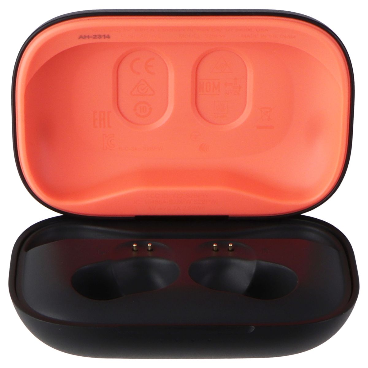 Replacement Charging Case for Skullcandy Push Active (S2BPW) - True Black/Orange Portable Audio & Headphones - Replacement Parts & Tools Skullcandy    - Simple Cell Bulk Wholesale Pricing - USA Seller