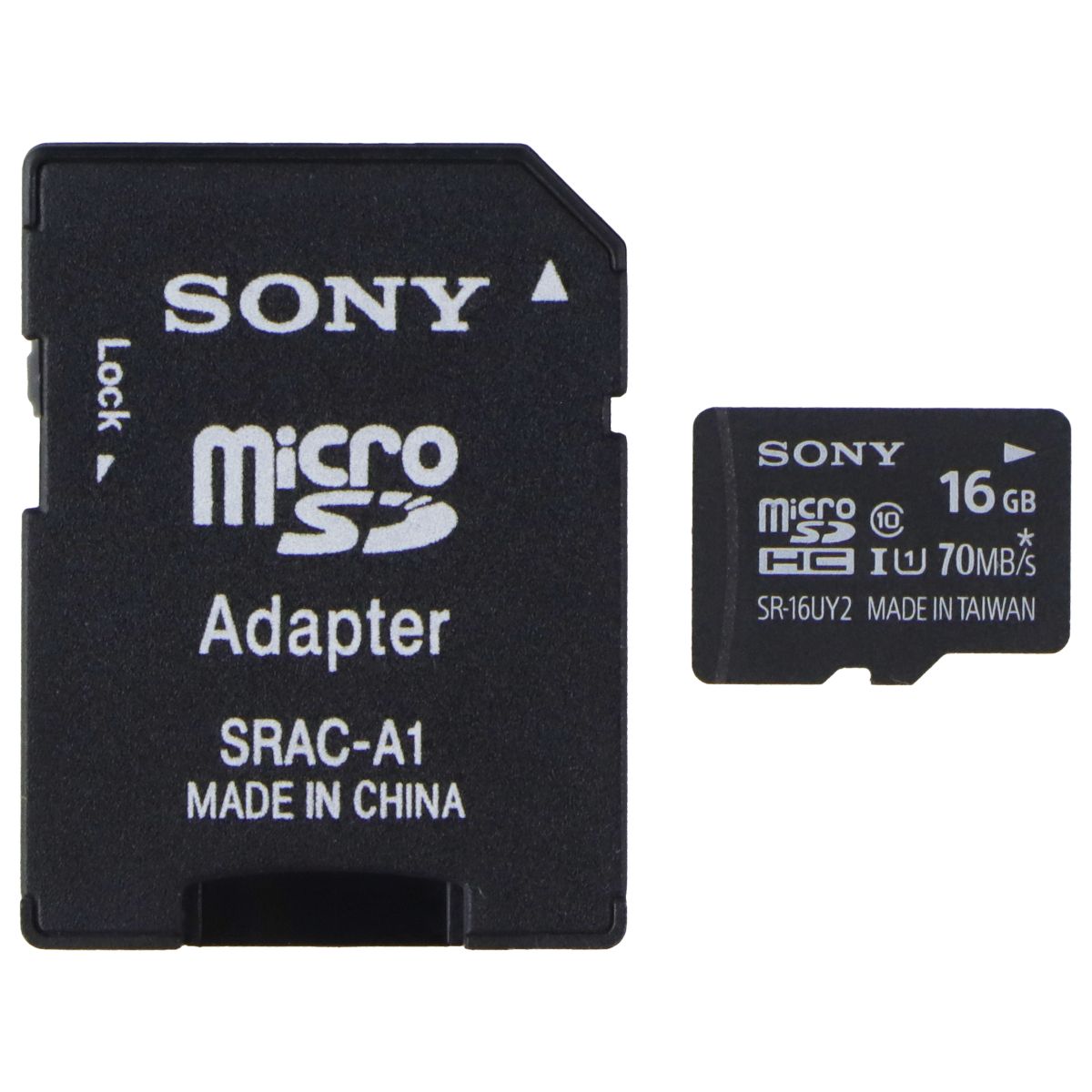 Sony 16GB microSDHC Class 10 - 70MB/s Memory Card with Adapter Digital Camera - Memory Cards Sony - Simple Cell Bulk Wholesale Pricing - USA Seller
