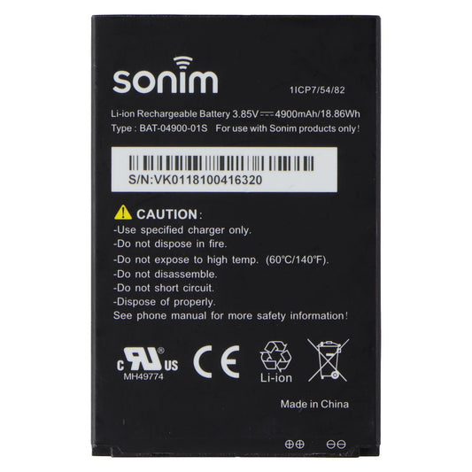 Sonim XP8 Replacement Battery 4900mAh 3.85V Li-ion Rechargeable Battery BAT-04 Cell Phone - Batteries Sonim - Simple Cell Bulk Wholesale Pricing - USA Seller