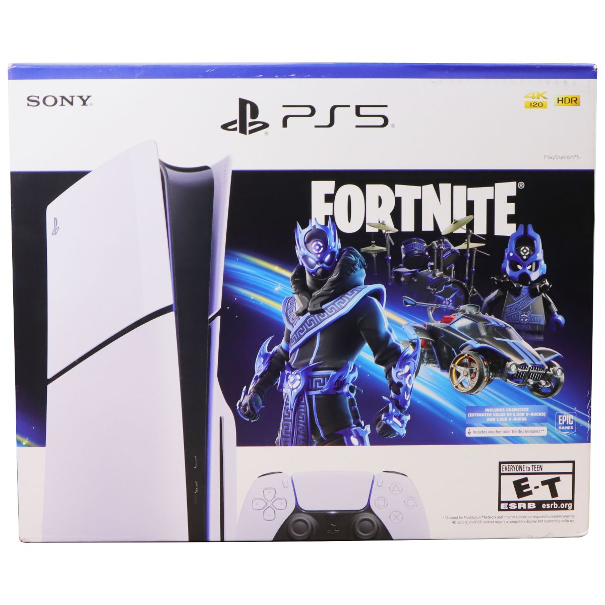 Sony PlayStation 5 Console Fortnite Cobalt Star Disc Edition (CFI-2015) - White Gaming/Console - Video Game Consoles Sony - Simple Cell Bulk Wholesale Pricing - USA Seller