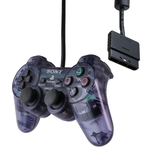 Sony PlayStation PS2 Dual Shock 2 Wired Controller - Clear Black (SCPH-10010) Gaming/Console - Controllers & Attachments Sony - Simple Cell Bulk Wholesale Pricing - USA Seller