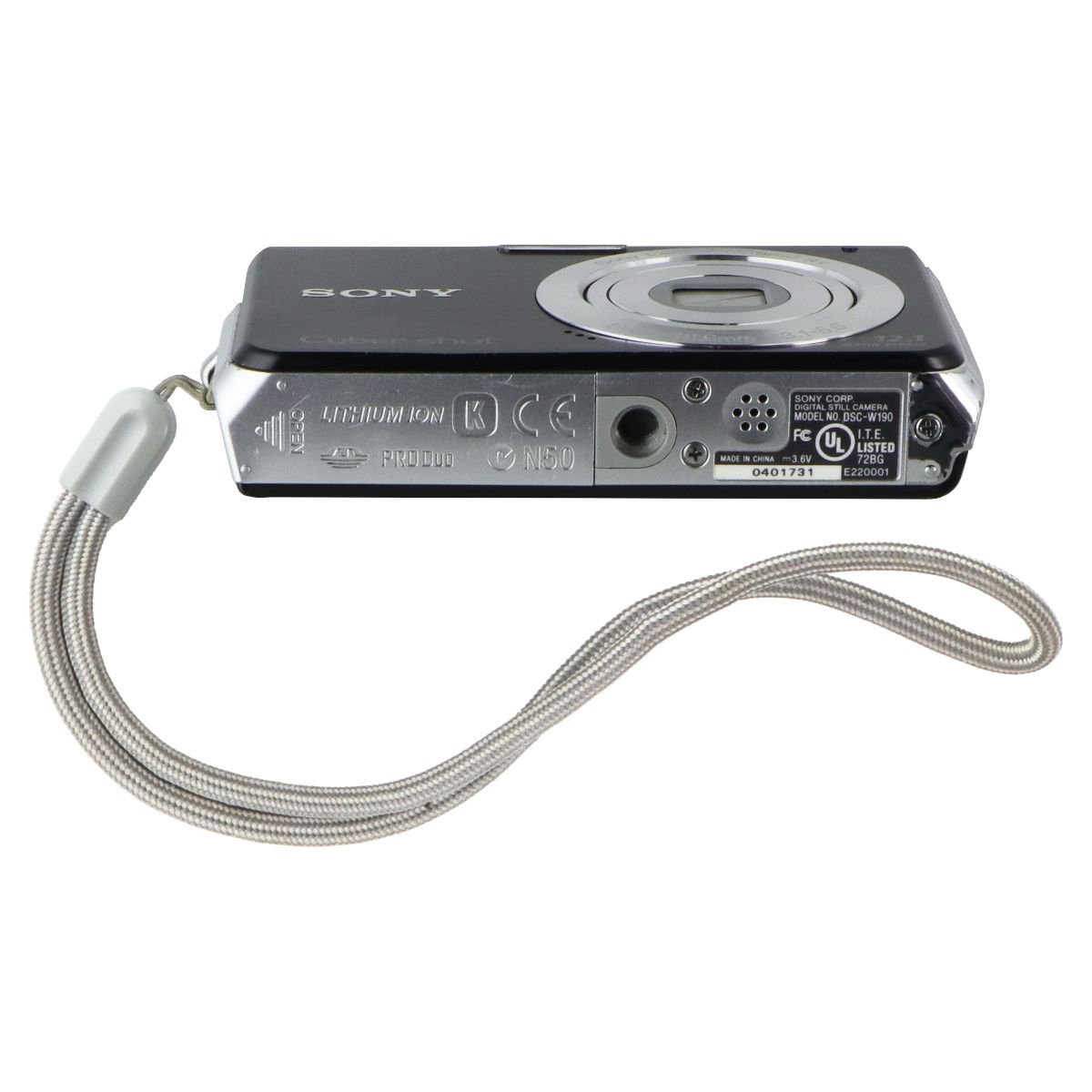 Sony Cyber-Shot 12.1MP 3X Optical Zoom Digital Camera (DSC-W190) - Black Digital Camera - Digital & DSLR Cameras Sony - Simple Cell Bulk Wholesale Pricing - USA Seller