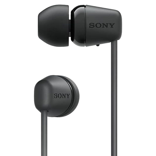 Sony WI-C100 Wireless In-Ear Headphones with Built-in Microphone - Black Portable Audio - Headphones Sony - Simple Cell Bulk Wholesale Pricing - USA Seller