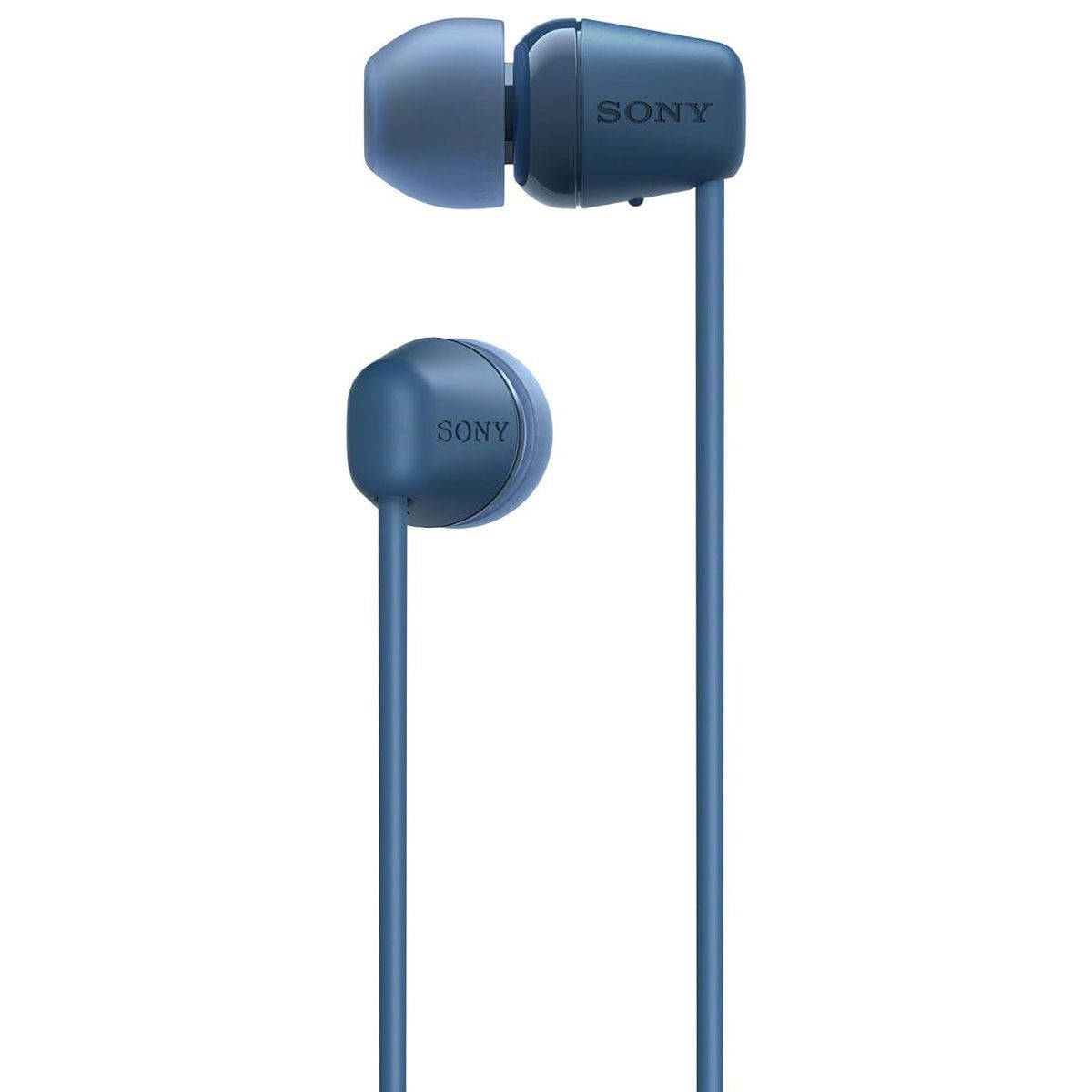 Sony WI-C100 Wireless in-Ear Bluetooth Headphones with Built-in Mic - Blue Portable Audio - Headphones Sony - Simple Cell Bulk Wholesale Pricing - USA Seller