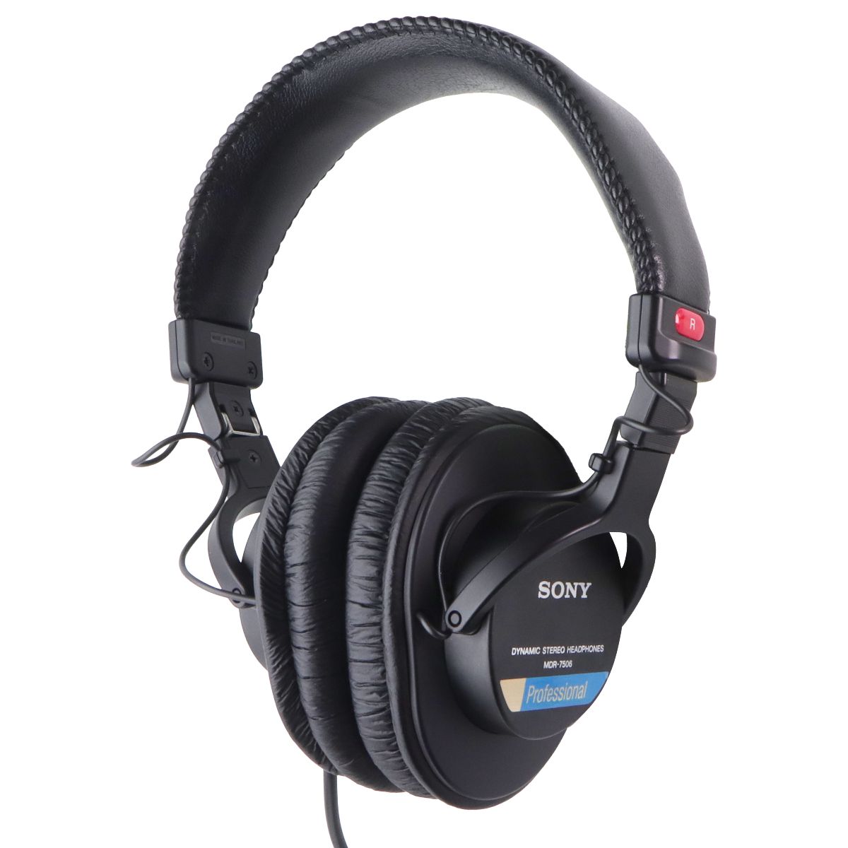 Sony MDR-7506 Closed-Back Professional Dynamic Stereo Wired Headphones - Black Computer Accessories - Headsets Sony - Simple Cell Bulk Wholesale Pricing - USA Seller