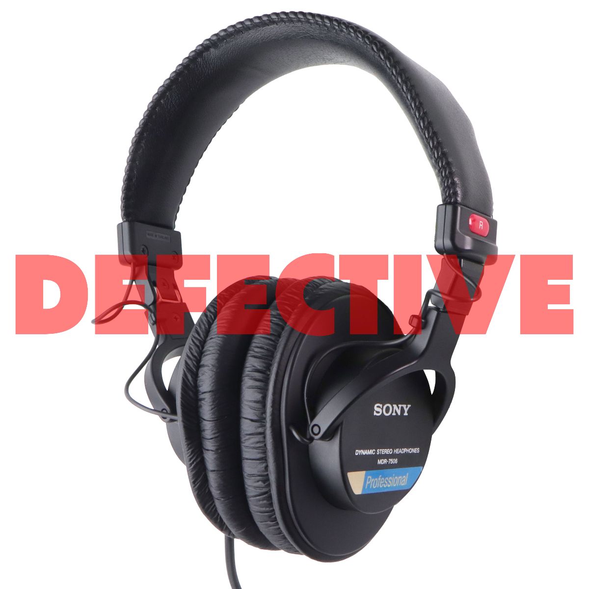 Sony MDR-7506 Closed-Back Professional Dynamic Stereo Wired Headphones - Black Computer Accessories - Headsets Sony - Simple Cell Bulk Wholesale Pricing - USA Seller