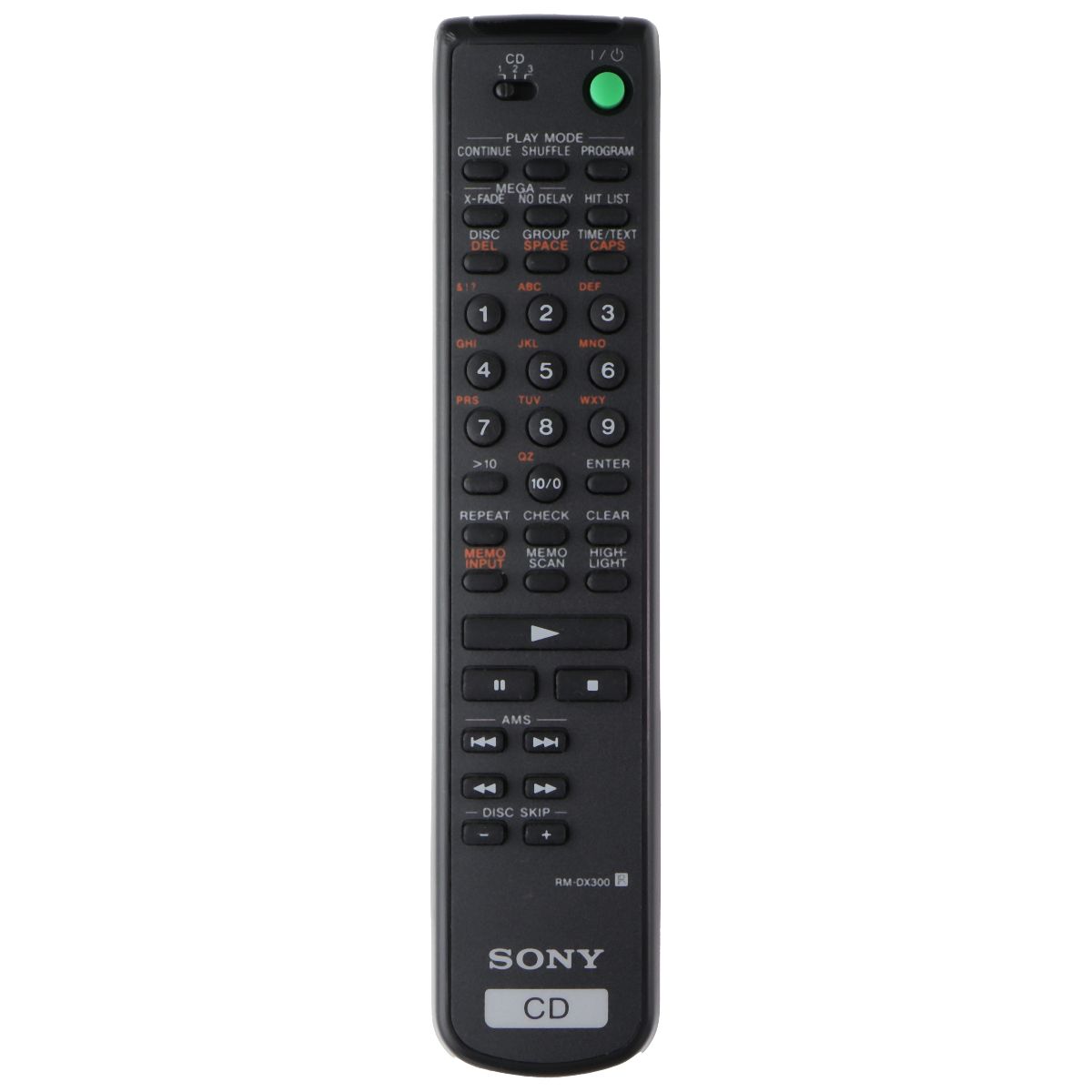 Sony OEM Remote Control (RM-DX300) for Select Sony Receivers - Black TV, Video & Audio Accessories - Remote Controls Sony - Simple Cell Bulk Wholesale Pricing - USA Seller