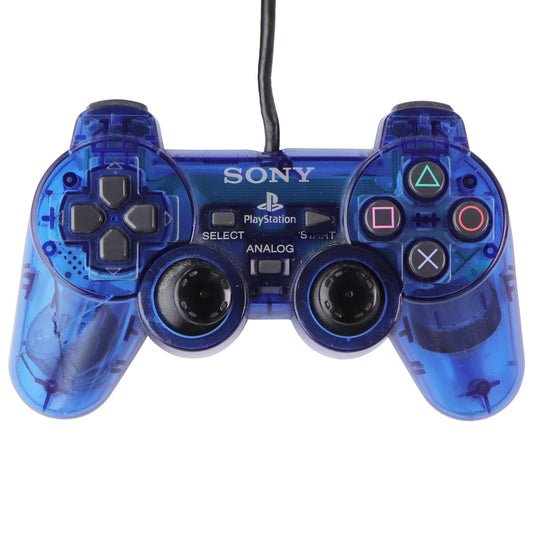 Sony PlayStation PS2 Dual Shock 2 Controller - Clear Blue (SCPH-10010)