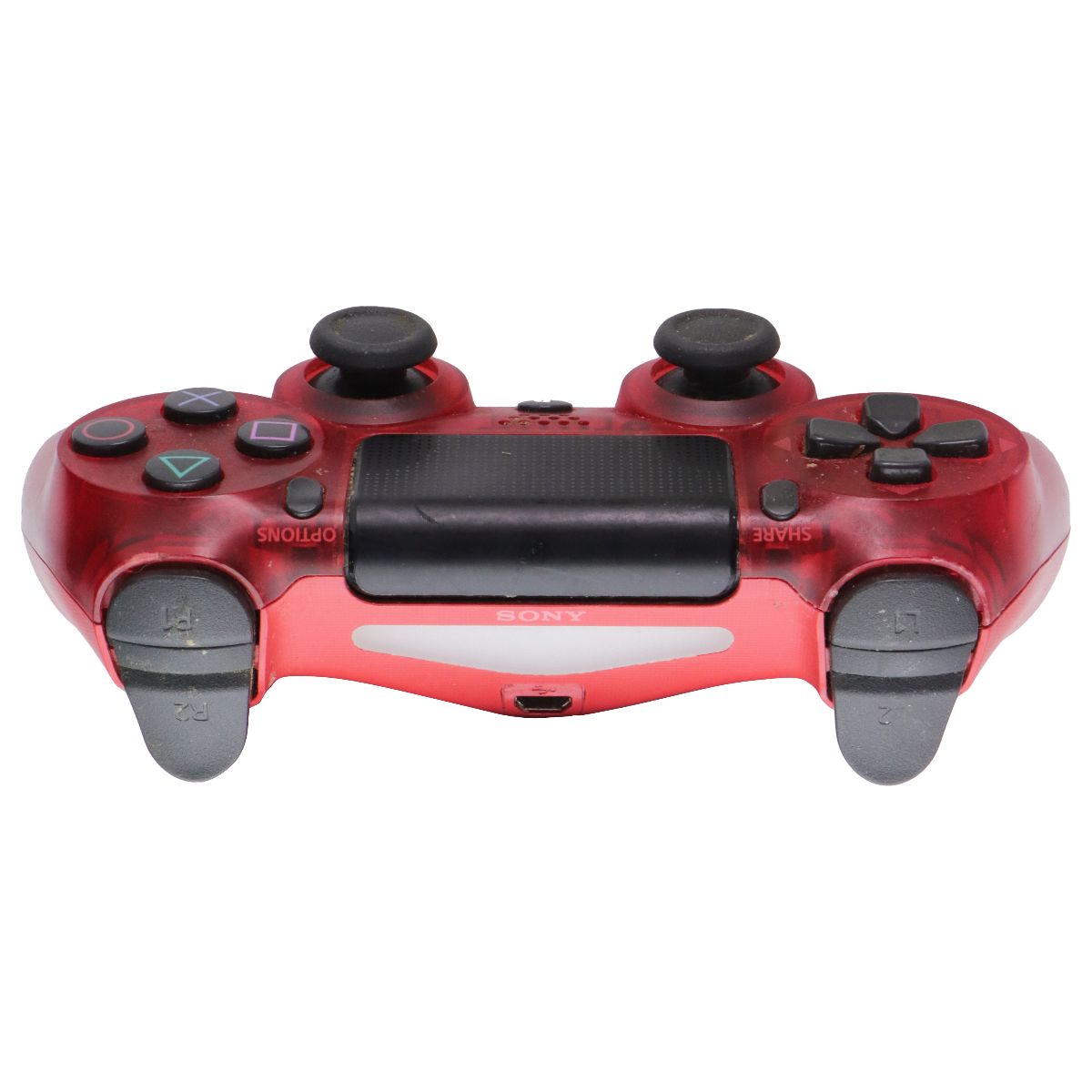 Sony DualShock 4 Wireless Controller for PlayStation 4 (CUH-ZCT2U) - Crystal Red Gaming/Console - Controllers & Attachments Sony - Simple Cell Bulk Wholesale Pricing - USA Seller