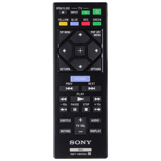 Sony BD Remote Control (RMT-VB500U) for Sony Blu-ray DVD Players - Black TV, Video & Audio Accessories - Remote Controls Sony - Simple Cell Bulk Wholesale Pricing - USA Seller