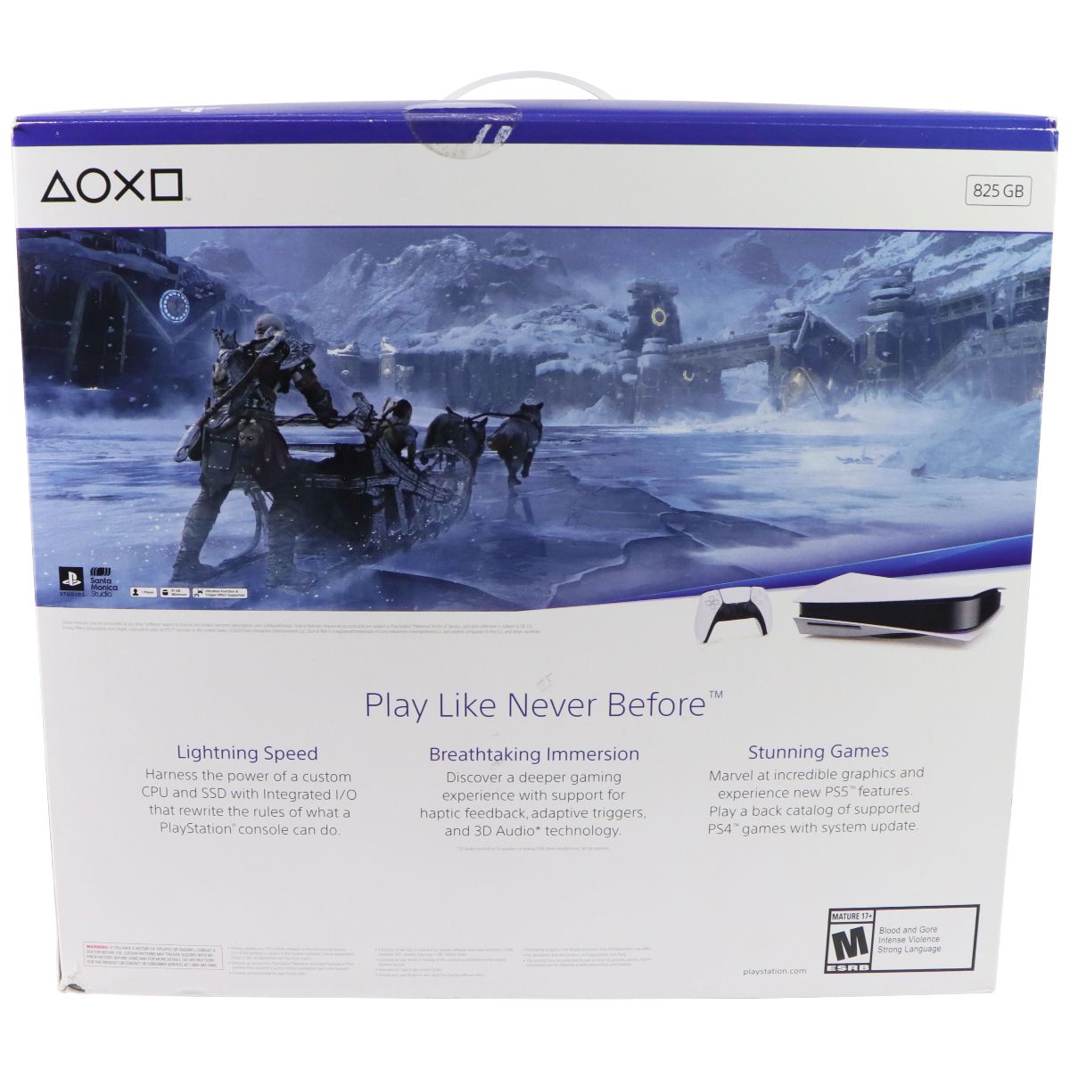 Sony PlayStation 5 God of War Ragnarok Disc Console Bundle (CFI-1215A) 825GB Gaming/Console - Video Game Consoles Sony - Simple Cell Bulk Wholesale Pricing - USA Seller