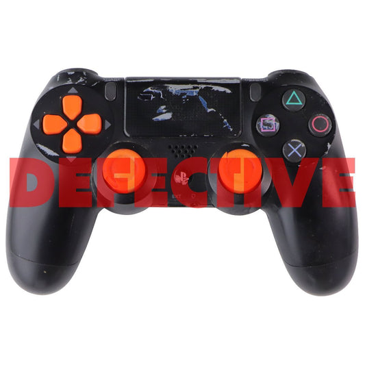 Sony DualShock 4 Wireless Controller - CUSTOM Black/Orange D-Pad & Analog Sticks Gaming/Console - Controllers & Attachments Sony - Simple Cell Bulk Wholesale Pricing - USA Seller