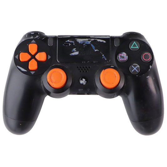 Sony DualShock 4 Wireless Controller - CUSTOM Black/Orange D-Pad & Analog Sticks Gaming/Console - Controllers & Attachments Sony - Simple Cell Bulk Wholesale Pricing - USA Seller