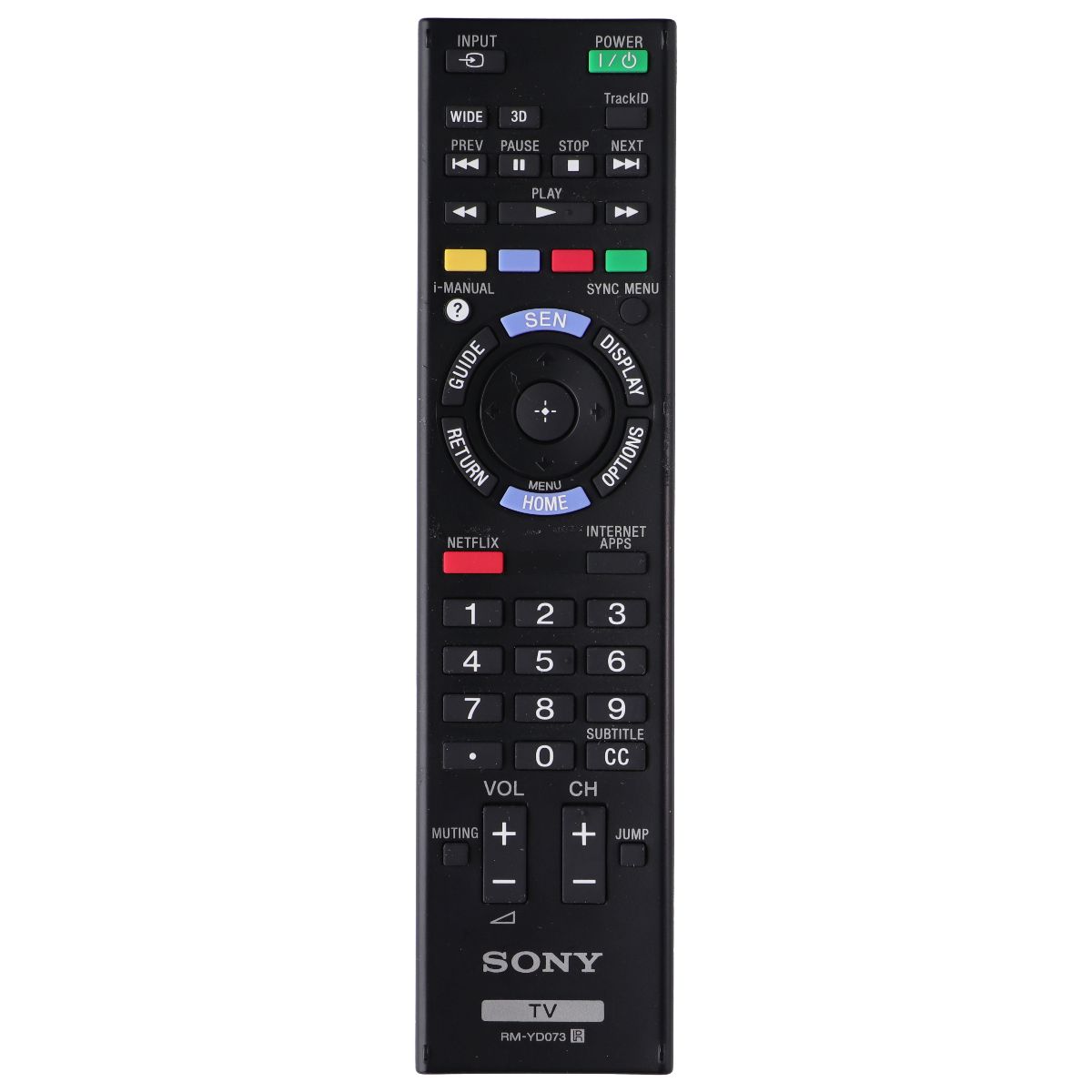 Sony Remote Control (RM-YD073) for Select Sony TVs - Black TV, Video & Audio Accessories - Remote Controls Sony - Simple Cell Bulk Wholesale Pricing - USA Seller