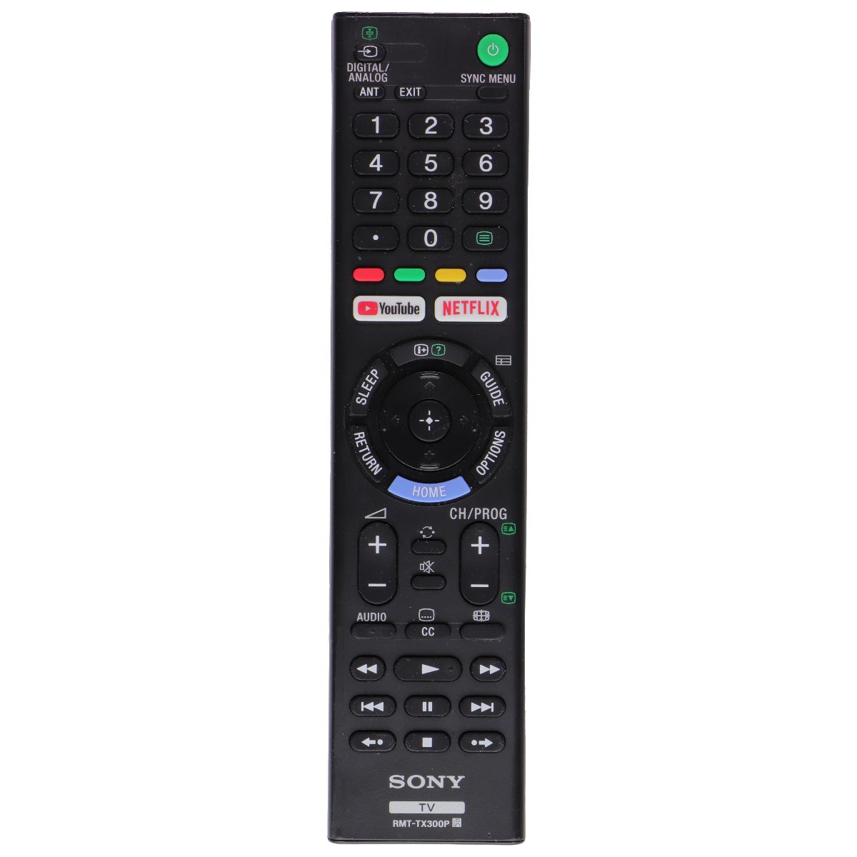 Sony Remote Control (RMT-TX300P) with YouTube and Netflix Buttons - Black TV, Video & Audio Accessories - Remote Controls Sony - Simple Cell Bulk Wholesale Pricing - USA Seller