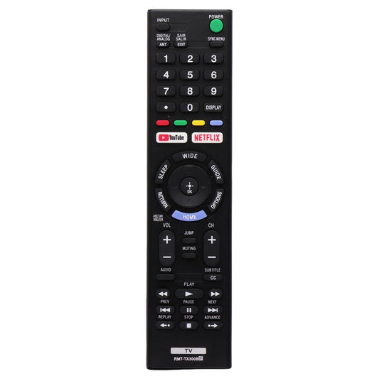 Sony Remote Control (RMT-TX300B) with YouTube and Netflix Buttons - Black