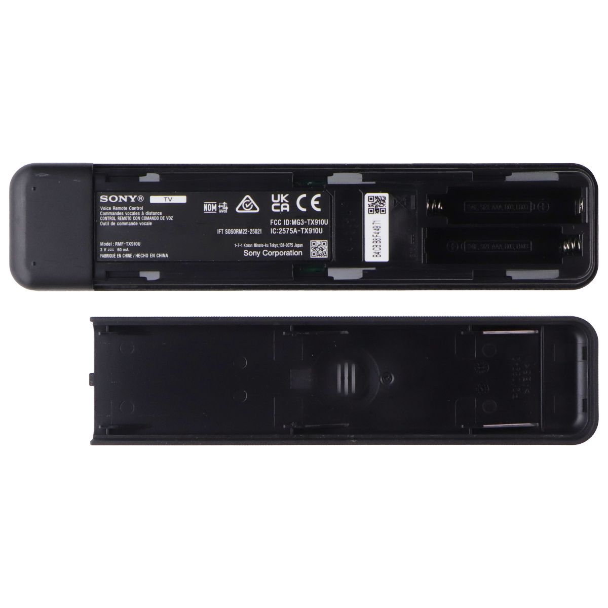 Sony TV Voice Remote Control (RMF-TX910U) with Hot Keys - Gray TV, Video & Audio Accessories - Remote Controls Sony - Simple Cell Bulk Wholesale Pricing - USA Seller