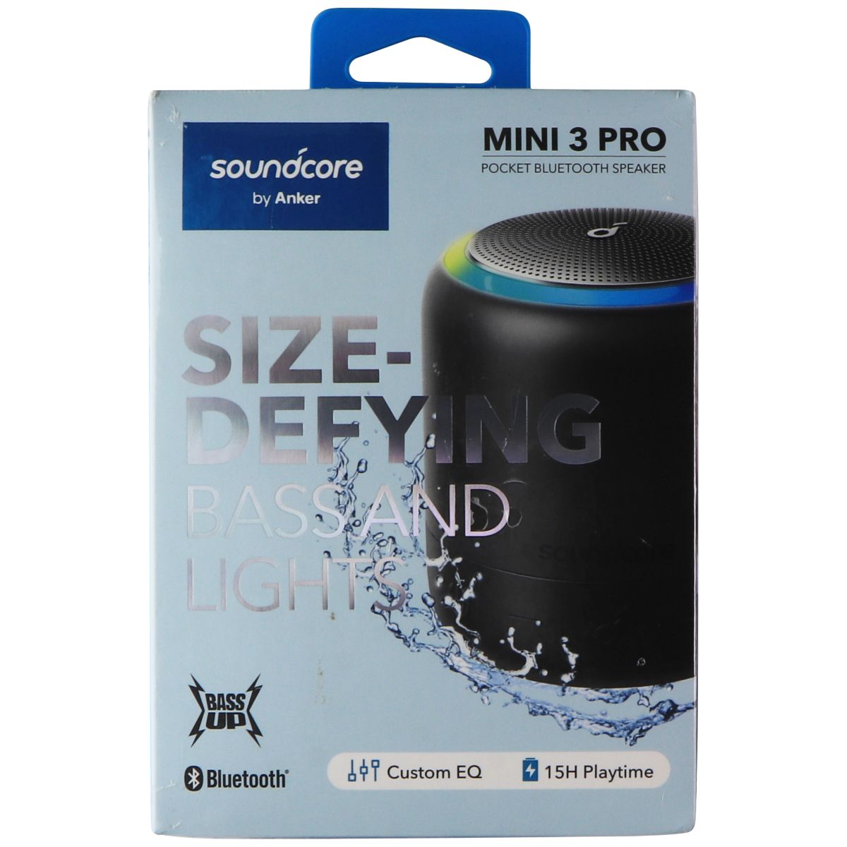 Soundcore by Anker Mini 3 Pro Pocket Bluetooth Speaker - Black Cell Phone - Audio Docks & Speakers Soundcore - Simple Cell Bulk Wholesale Pricing - USA Seller