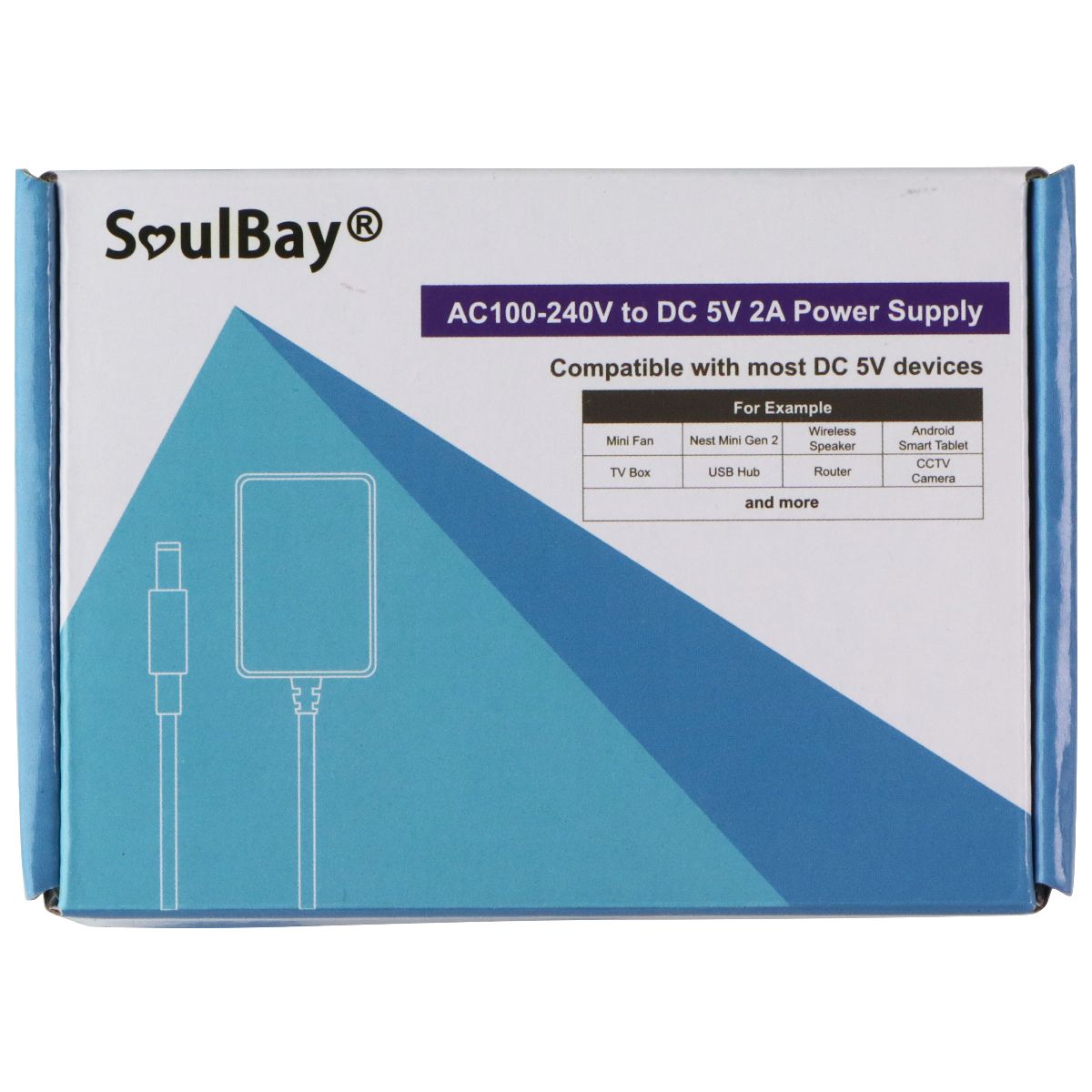 SoulBay 5V/2A 10W Power Supply with 8 Interchangeable Tips Multipurpose Batteries & Power - Travel Adapters & Converters SoulBay - Simple Cell Bulk Wholesale Pricing - USA Seller