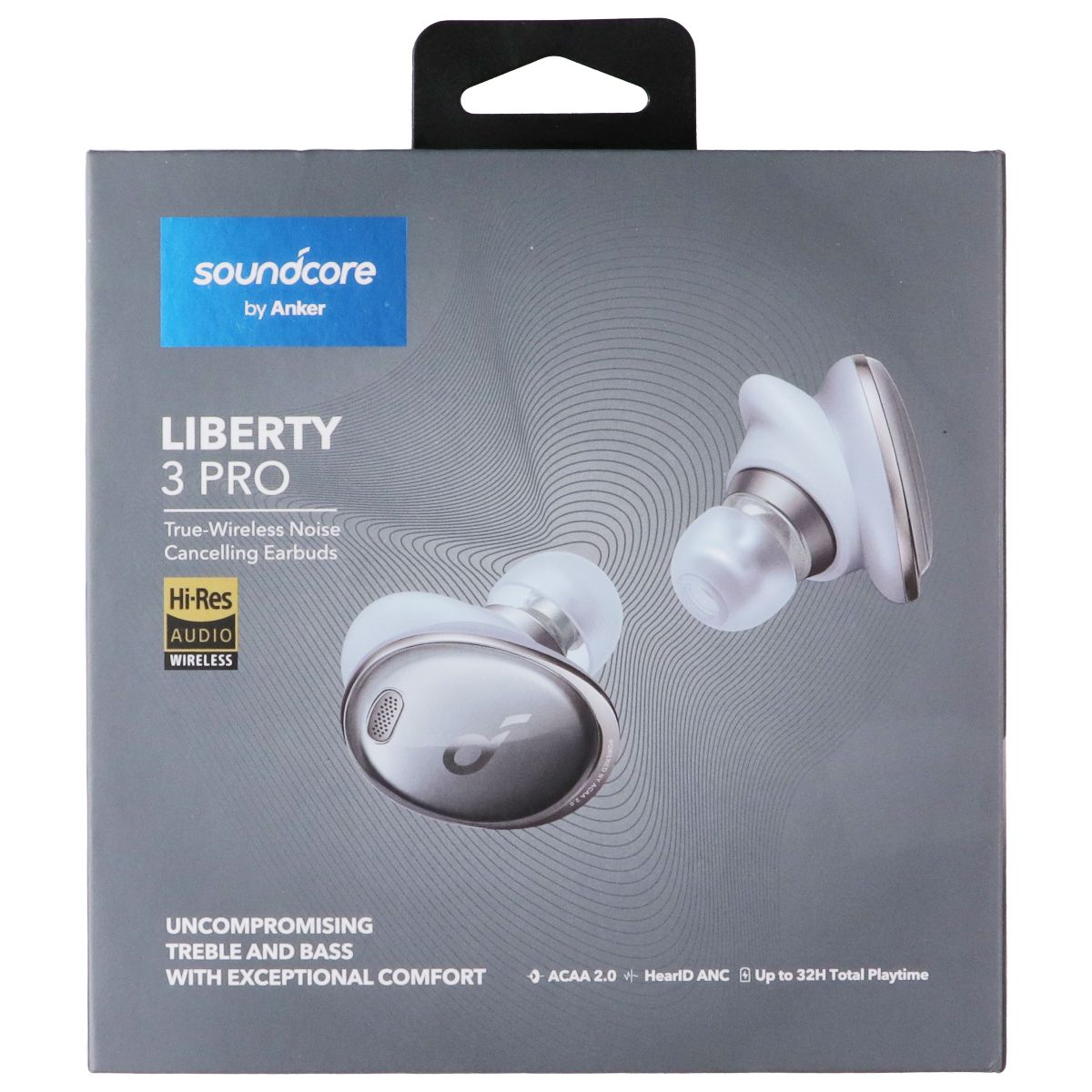 Soundcore by Anker Liberty 3 Pro True Wireless Noise Cancelling Earbuds - Gray Cell Phone - Headsets Soundcore - Simple Cell Bulk Wholesale Pricing - USA Seller