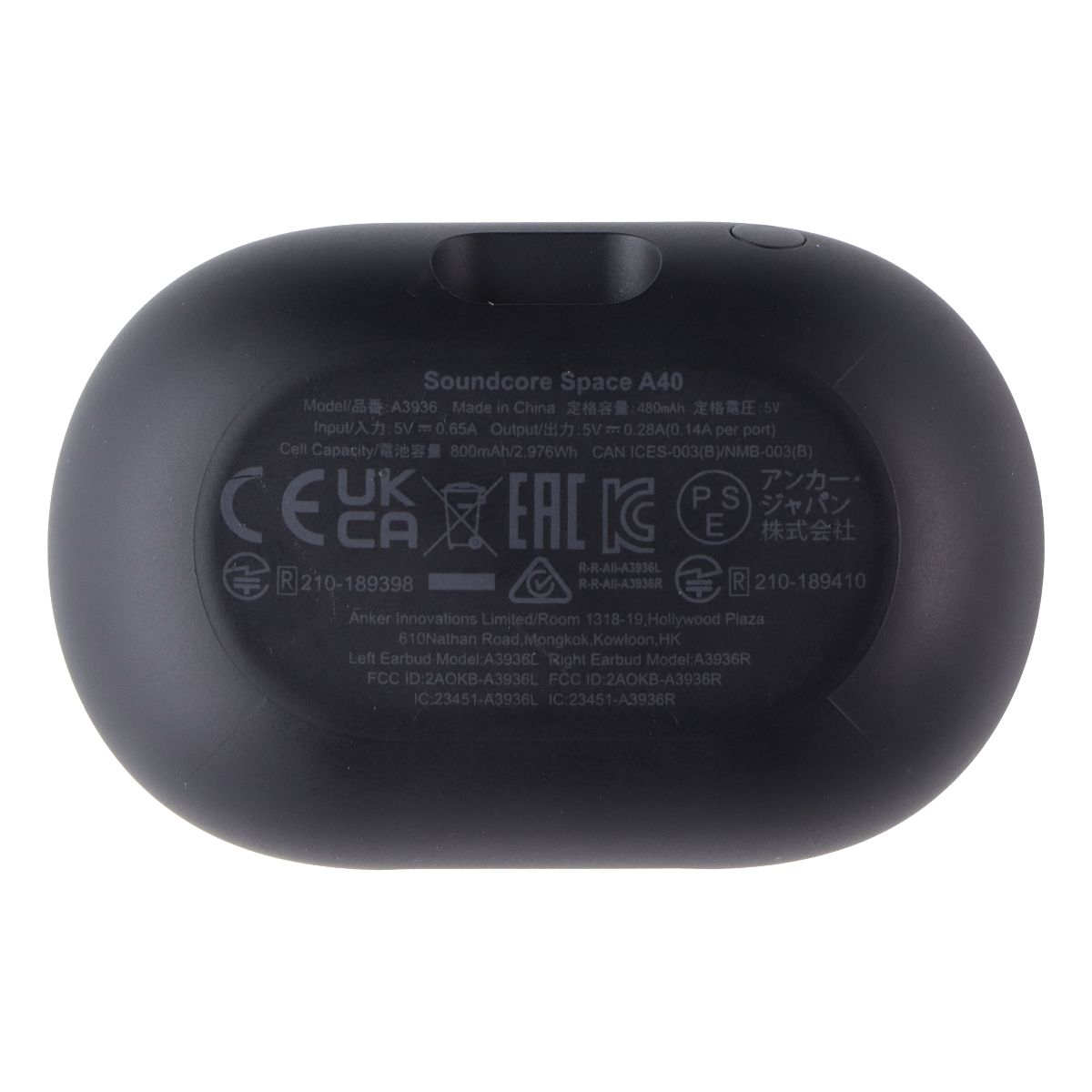 Soundcore by Anker Space A40 True-Wireless ANC Earbuds - Black Portable Audio - Headphones Soundcore - Simple Cell Bulk Wholesale Pricing - USA Seller