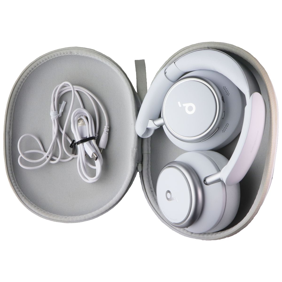 Anker Soundcore Space Q45 A3040 Wireless Headphones with Accessories - White Portable Audio - Headphones Soundcore - Simple Cell Bulk Wholesale Pricing - USA Seller