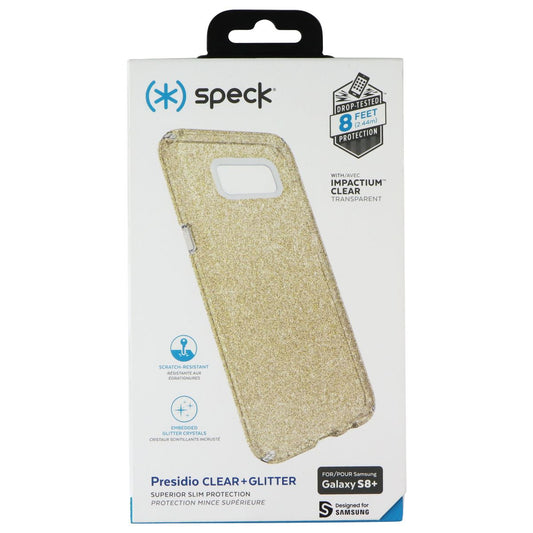 Speck Presidio Clear Glitter Case Cover for Samsung Galaxy S8 Plus - Clear Gold Cell Phone - Cases, Covers & Skins Speck - Simple Cell Bulk Wholesale Pricing - USA Seller
