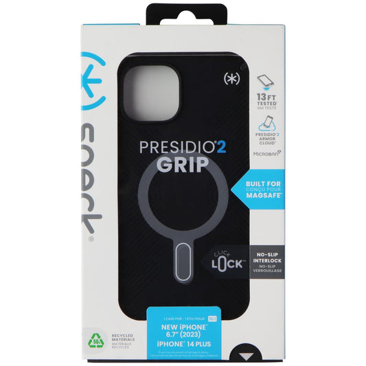 Speck Presidio2 Grip ClickLock Case for MagSafe for iPhone 15 Plus - Black Cell Phone - Cases, Covers & Skins Speck    - Simple Cell Bulk Wholesale Pricing - USA Seller