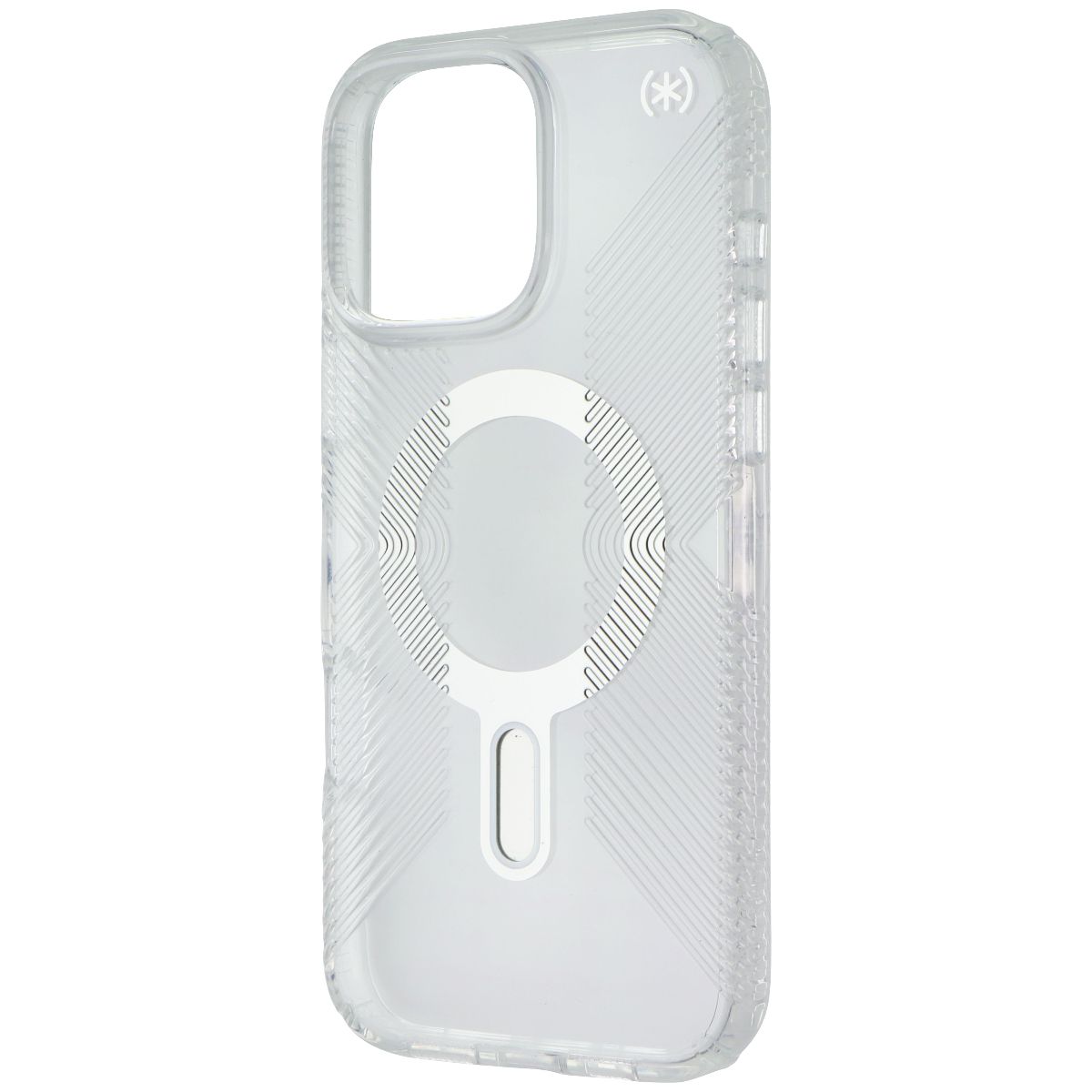 Speck Presidio2 Grip for MagSafe for Apple iPhone 16 Pro Max - Clear / Chrome Cell Phone - Cases, Covers & Skins Speck - Simple Cell Bulk Wholesale Pricing - USA Seller