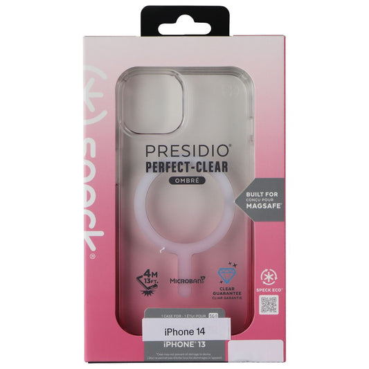 Speck Presidio Perfect-Clear Ombre Case for MagSafe for iPhone 14 - Rose Fade Cell Phone - Cases, Covers & Skins Speck - Simple Cell Bulk Wholesale Pricing - USA Seller
