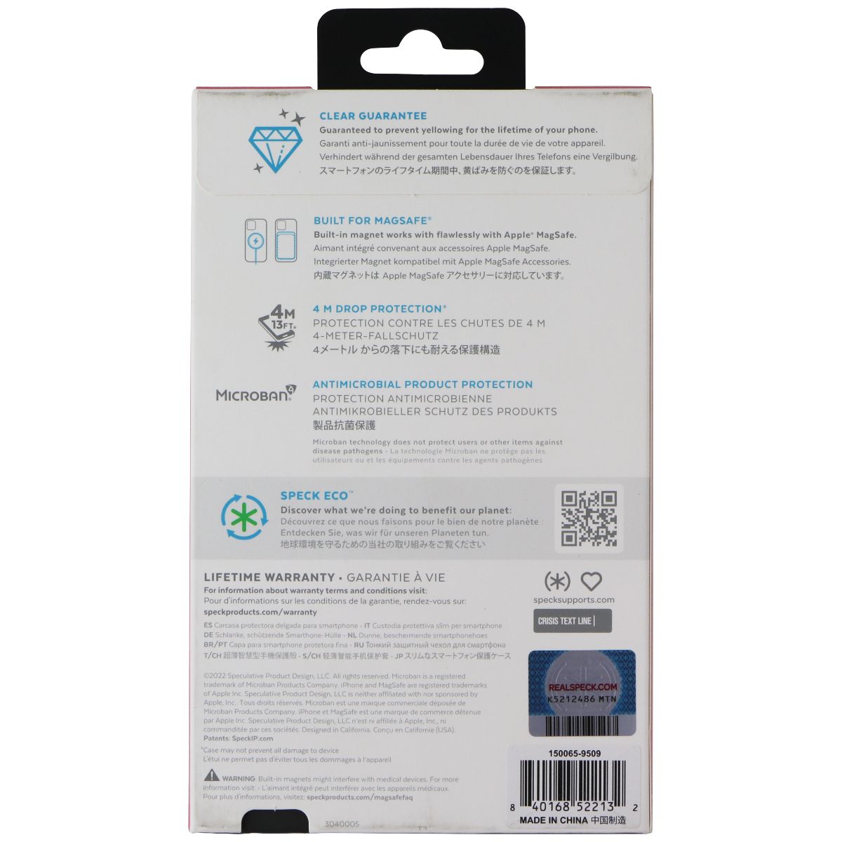 Speck Presidio Perfect-Clear Ombre Case for MagSafe for iPhone 14 - Rose Fade Cell Phone - Cases, Covers & Skins Speck - Simple Cell Bulk Wholesale Pricing - USA Seller