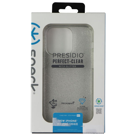 Speck Presidio Perfect-Clear Case for MagSafe for iPhone 14 Pro - Glitter Cell Phone - Cases, Covers & Skins Speck - Simple Cell Bulk Wholesale Pricing - USA Seller