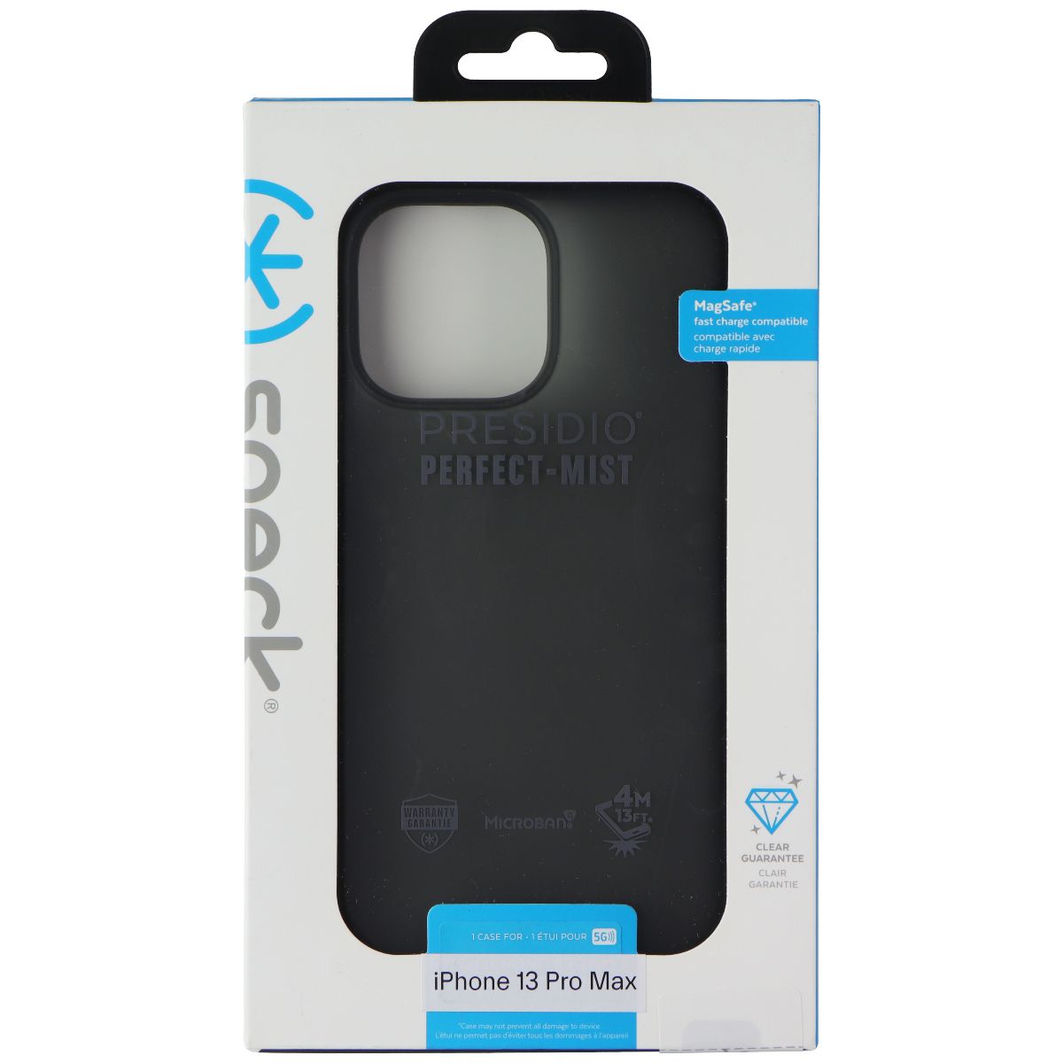 Speck Presidio Perfect-Mist Series Case for Apple iPhone 13 Pro Max - Obsidian Cell Phone - Cases, Covers & Skins Speck - Simple Cell Bulk Wholesale Pricing - USA Seller