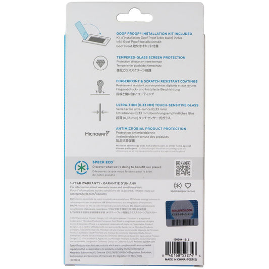 Speck ShieldView Glass Screen Protector for Apple iPhone 14 / iPhone 13 - Clear Cell Phone - Screen Protectors Speck - Simple Cell Bulk Wholesale Pricing - USA Seller