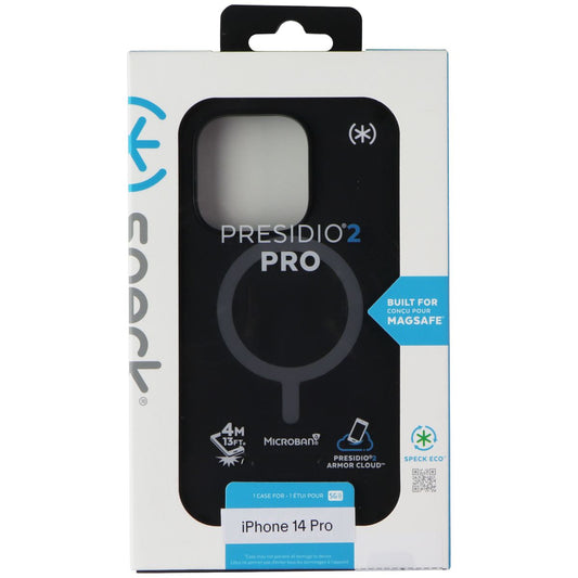 Speck Presidio2 Pro for MagSafe for Apple iPhone 14 Pro - Black / White Cell Phone - Cases, Covers & Skins Speck - Simple Cell Bulk Wholesale Pricing - USA Seller