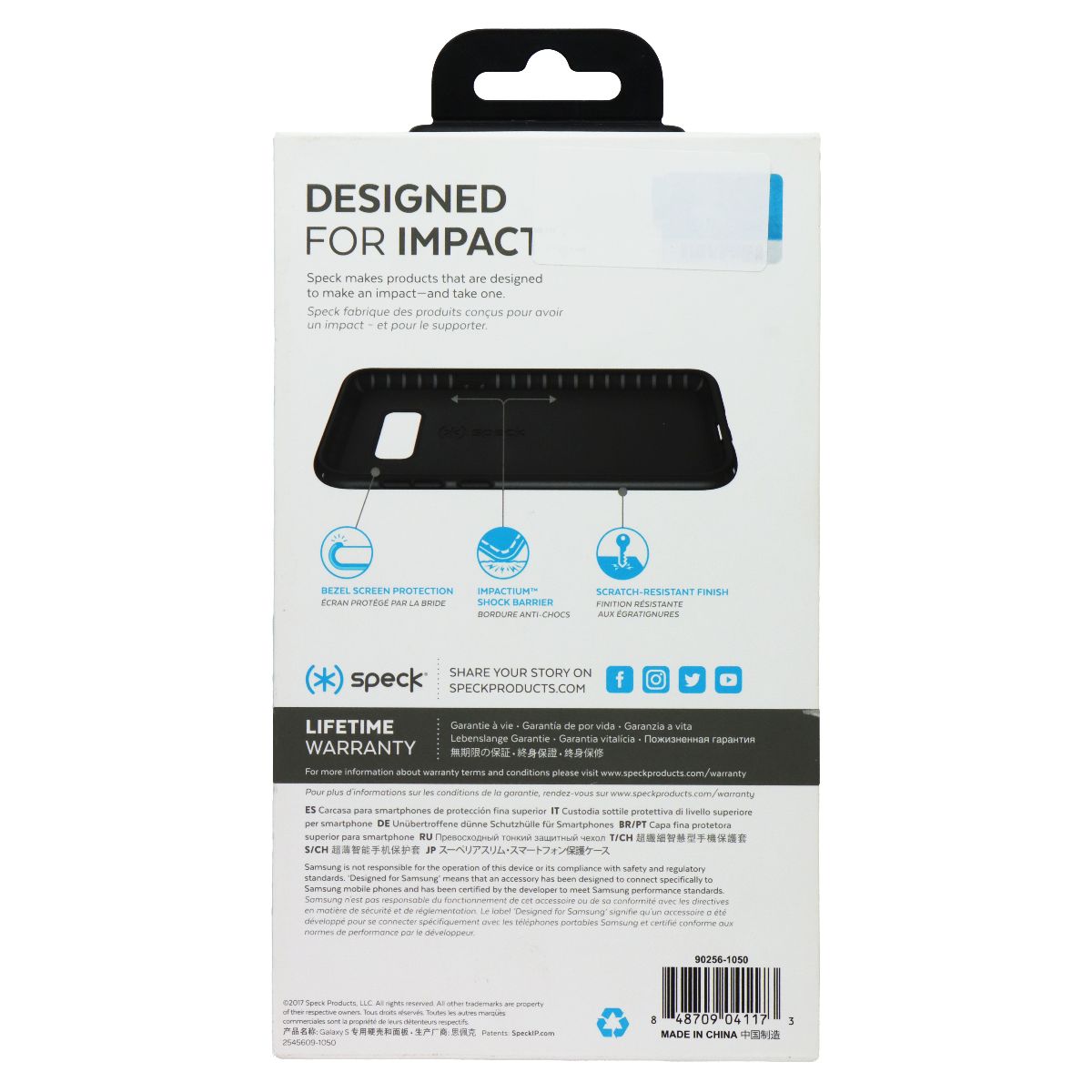 Speck Presidio Series Protective Case Cover for Samsung Galaxy S8 Plus - Black