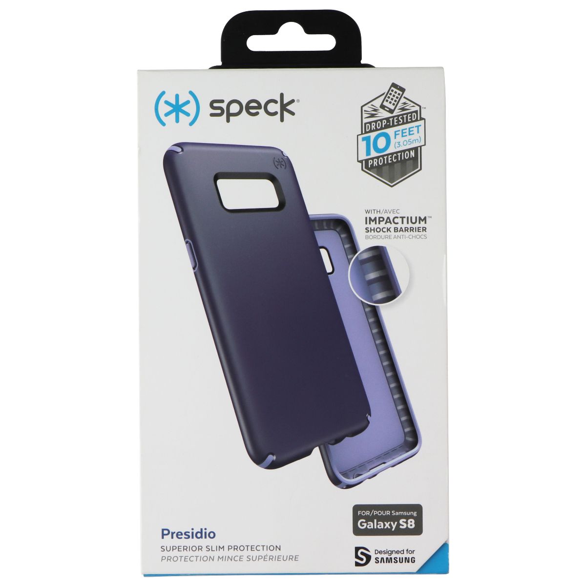 Speck Presidio Series Case for Samsung Galaxy S8 - Marine Blue/Twilight Blue Cell Phone - Cases, Covers & Skins Speck - Simple Cell Bulk Wholesale Pricing - USA Seller